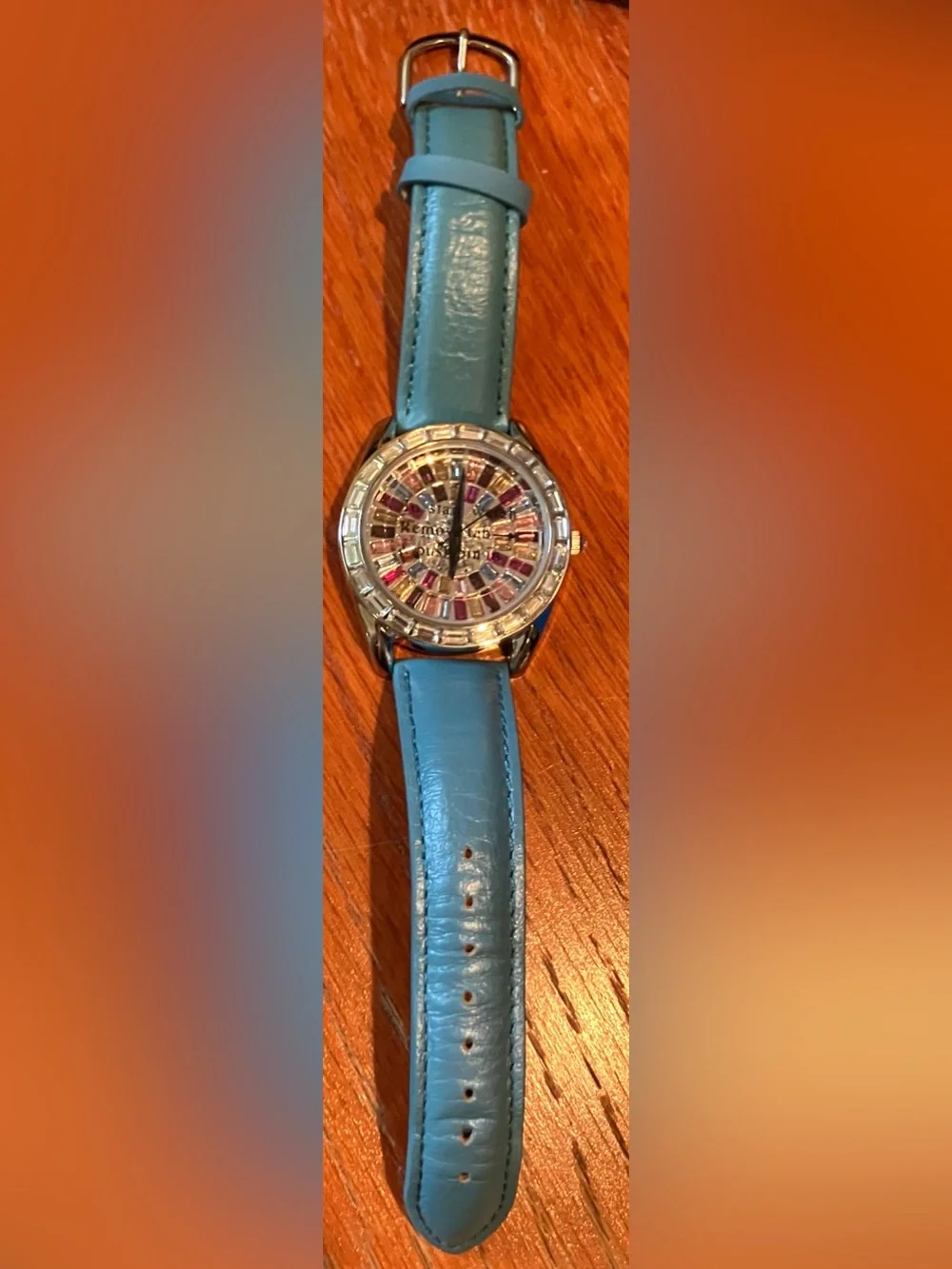 NEW in Box Real Collectibles by Adrienne Rare Crystal Mosaic Watch w/Blue Band